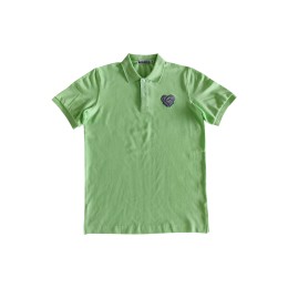 Customized solid color men's Polo shirt school uniform design apple green embroidered logo POLO shirt Li Ze Middle School uniform manufacturer SU334 Customized solid color men's Polo shirt school uniform design apple green embroidered logo POLO shirt Li Ze Middle School uniform manufacturer SU334